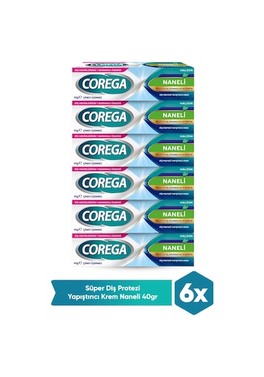 Corega Süper Protez Yapıştırıcı Krem 6 x 40 G