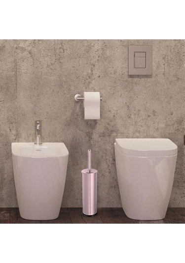 Paslanmaz Wc Fırçalık Krom