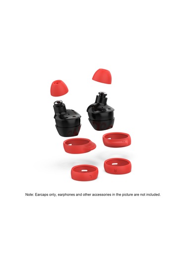 Xiyyadms Galaxy Buds İçin 8'li Silikon Kulaklık Ucu Değiştirme Seti - Kırmızı Renkli Aksesuar Kırmızı