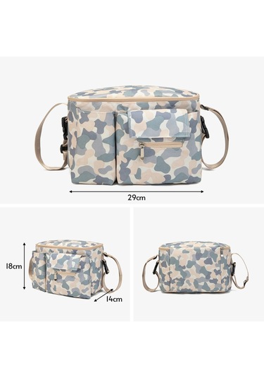 Vkemall Bebek Temel Gereçleri Çantası Bebek Bezi Çantası Bebek Arabası Çantası Gri