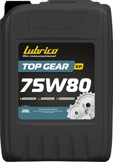 Lubrico Top Gear G7 Ep 75w-80 Tam Sentetik Dişli Yağı 20 L