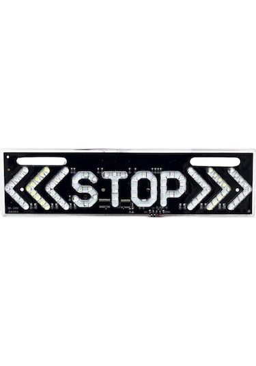 Stop Levhası Ledli Sağ-sol Sinyalli Dikdörtgen 220 60 Mm
