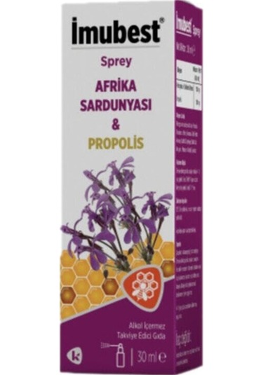 Imubest Afrika Sardunyası Propolis Sprey Alkolsüz 30 Ml