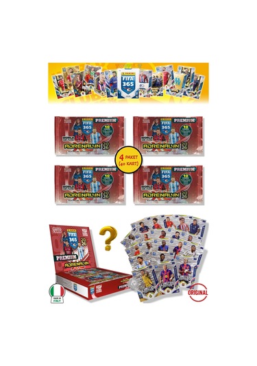 Panini Fifa 2026 Premium 4 Paket - 40 Kart 24 Core 4 Fans 4 Power 4 Jewel 4 Limited Edition