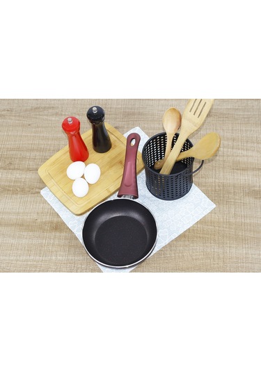 Eminox Tek Kulplu Granit Tava 18 CM