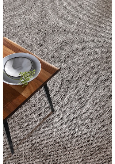 Elit Premium Sisal Jut Halı 1016 - Antrasit Hasır Dokuma Antrasit-krem Krem