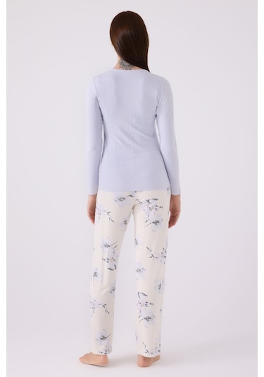 Pierre Cardin Kadın Mavi Pijama Takımı Pc8884-s-v1 Mavi