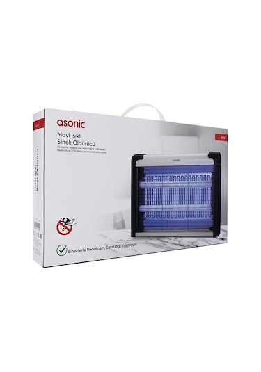 Asonic As-a29 Büyük Boy 6w+ 2000v Zincir Askısılı İki Ledli Sinek Öldürücü