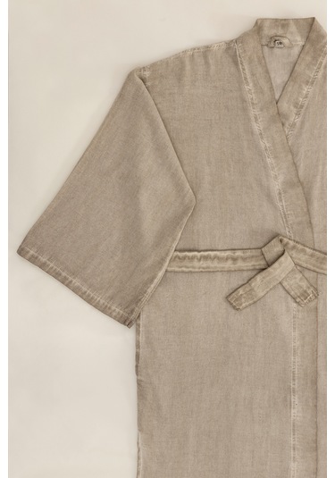 Raw Pamuk Vizon Sabahlık Kimono S-m 1518a Vizon