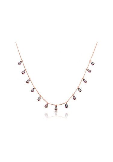 Gümüş Mistik Topaz Şans Kolyesi (551165600)