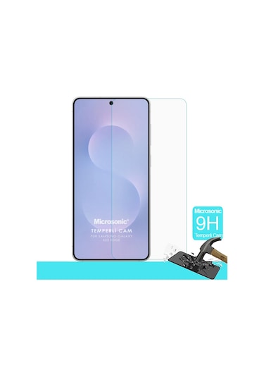 Microsonic Samsung Galaxy Uyumlu S25 Edge Tempered Glass Cam Ekran Koruyucu