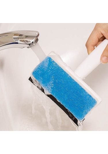 Sones 2'si 1 Arada Pencere Cam Temizleme Fırçası Toz Toplayıcı Pencere Fırçası Temizleme Sileceği Beyaz