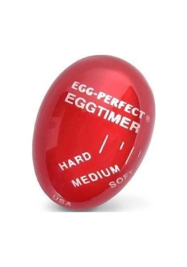 Dublör Yumurta Zamanlayıcı Egg Timer Pişirme Haşlama Süresi Aparatı Zaman Ayarlama Göstergesi Kırmızı