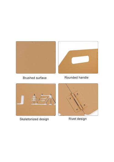 Yürüyüş İçin Kamp Soba Katlanabilir Ön Cam Üç Katlı Plaka Brülör Rüzgar Ekranı Haki