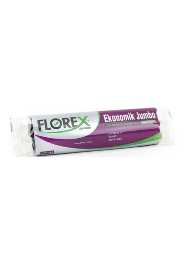 Florex Ekonomik Jumbo Boy Çöp Torbası 20 Adet Siyah 80 x 110 CM
