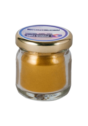 Sedefli Metalik Toz Pigment Boya Koyu Altın Deep Gold Epoksi Için