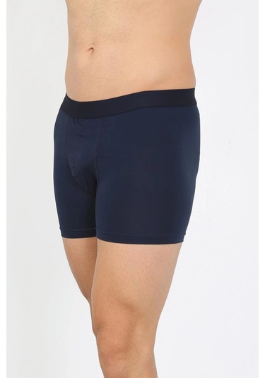 Giyim Erkek Pamuk Likralı Boxer Lacivert Lacivert