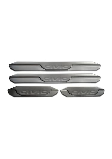 Honda Civic Fb7 Krom Kapı Eşiği 4 Parça Taşlı 2012-2016 Arası