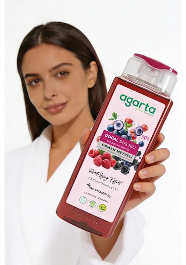 Doğal Orman Meyveli Duş Jeli 400 Ml Ahududu