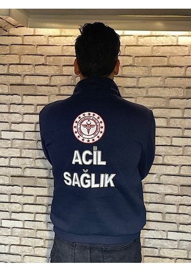 Acil Sağlık Yarım Fermuarlı Sweat