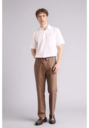 Defacto %100 Pamuk Slim Fit Pantolon D2671ax26smbn534 Kahve-bn534