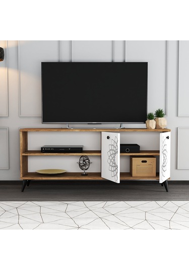 Moxen Mobilya TY4 Desenli Raflı Tv Ünitesi