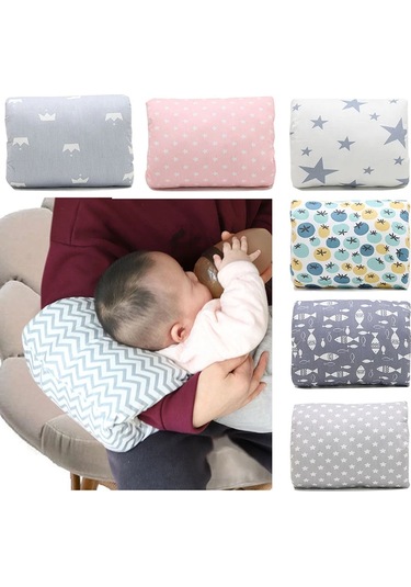 Yenidoğan Emzirme Kol Yastığı Bebek Kafa Hemşirelik Desteği Çok Renkli