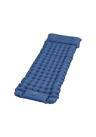 Outdoor Hafif Katlanabilir Kamp Şişme Yatak Koyu Mavi