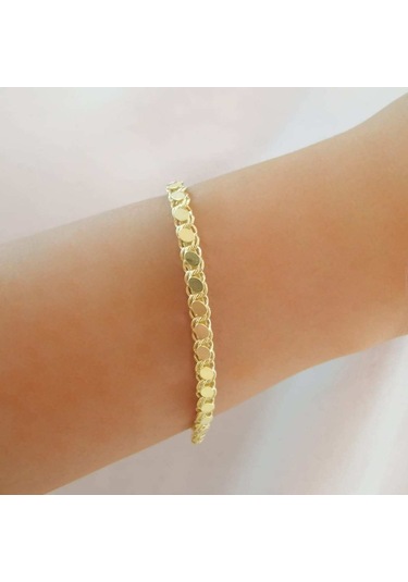 Choice Arpa Zincir Gümüş Bileklik Gold (528993810)