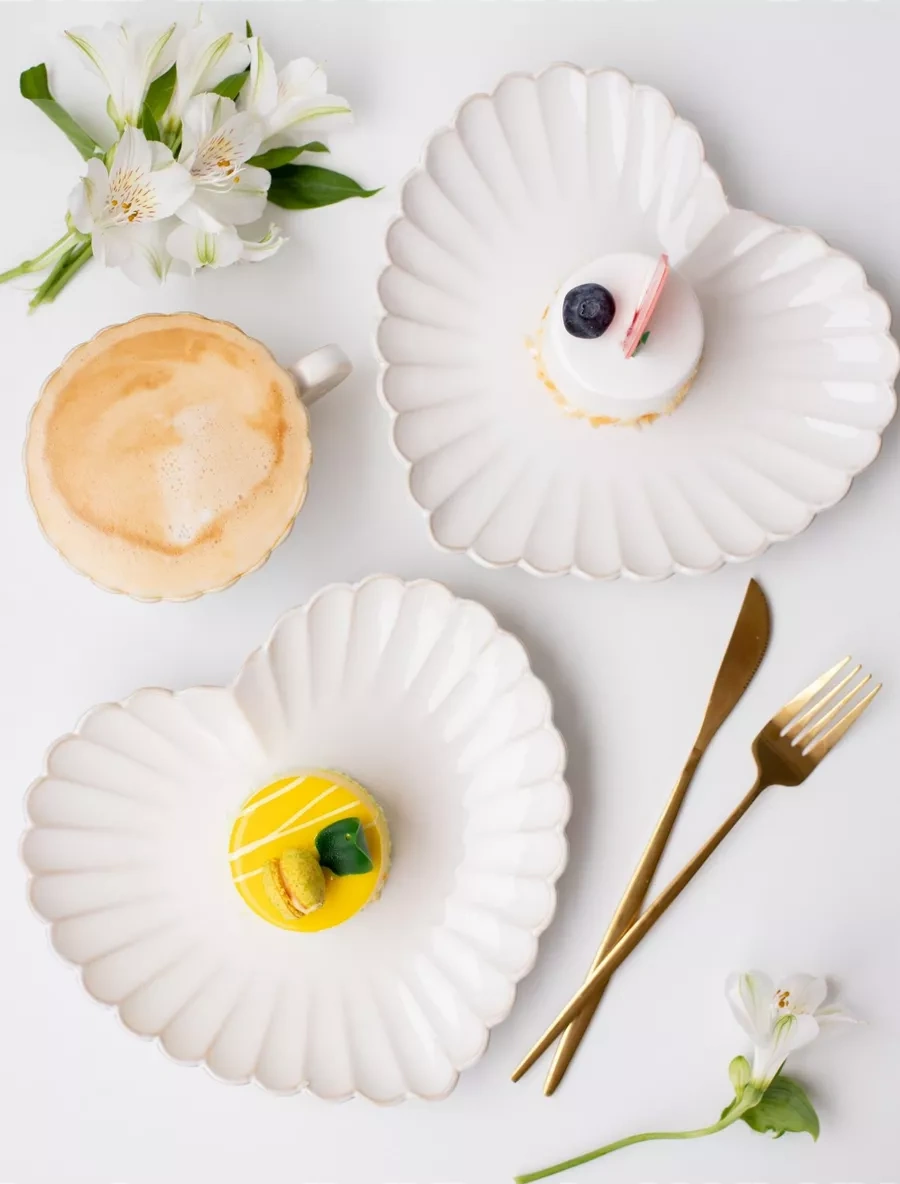 Perex Seramik Tabak Seti 2 Adet, 20 Cm 216424811 Bej