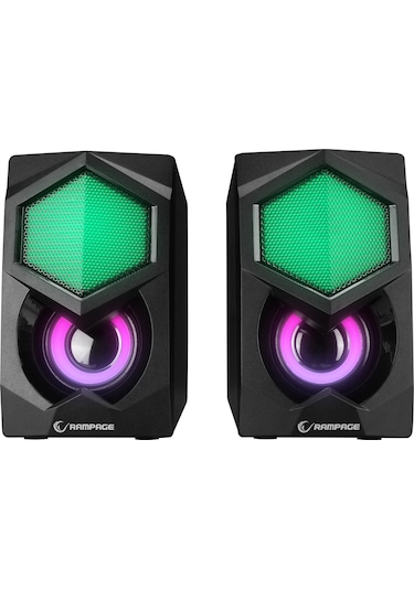 Rampage RMS-N29 2.0 6W USB Aydınlatmalı Gaming Oyuncu Hoparlör