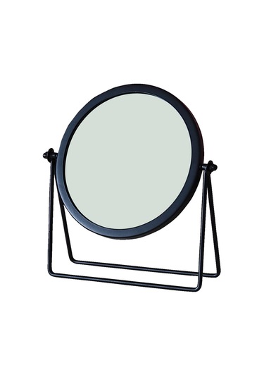 Suntek Metal Dekoratif Ayna 360 Döner Makyaj Aynası Araçları Braket Tipi Siyah