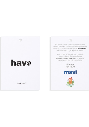 Mavi - Hav Baskılı Beyaz Soket Çorap 1913653-620 Beyaz