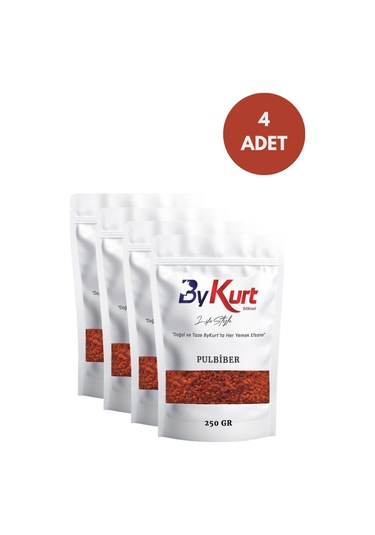 Bykurt Acı Pul Biber 4 x 250 G