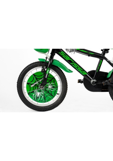 Sarissa Spinne 20 Jant 6 Ve 10 Yaş Çocuk Bisikleti Yeşil + Yan Destek Tekeri Yeşil