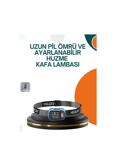 Type C Şarjlı Led Kafa Lambası Güç Göstergeli 53 Modlu Diğer