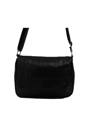 Çanta Sepetim Orta Boy Parça Deri Bayan Çanta Pd124-Siyah