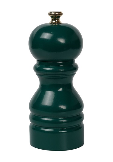 Koyu Yeşil Ahşap Tuz Ve Karabiber El Değirmeni Öğütücü Grinder 12 Cm Koyu Yeşil