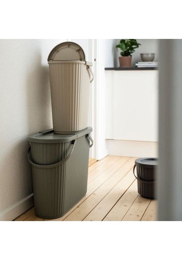 Dammâng Çöp Kutusu Gri-bej, 26 Cm Bej