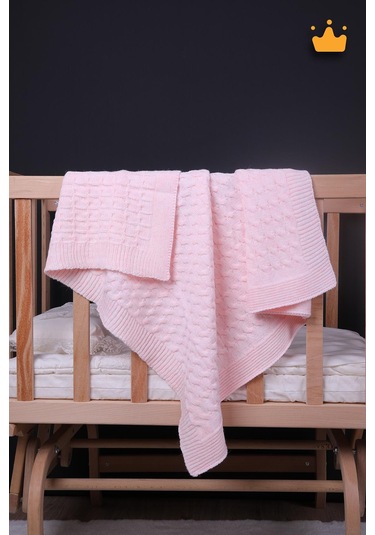 Babyhola 90x100cm Triko Kız Erkek Bebek Battaniye Tv Diz Battaniyesi 12642 001