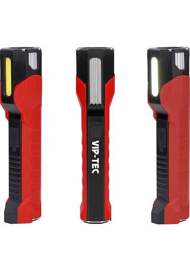 Vip-tec Vt891204 1000 Lümen Ayarlanabilir Başlıklı Çalışma Feneri Kırmızı