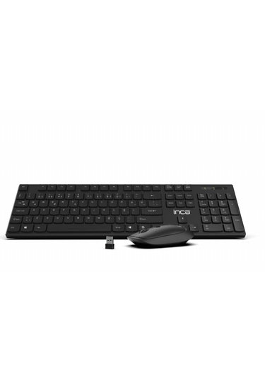 Inca Iws-537 Wireless Slim Design Soft Touch Q Keyboard&mouse Se