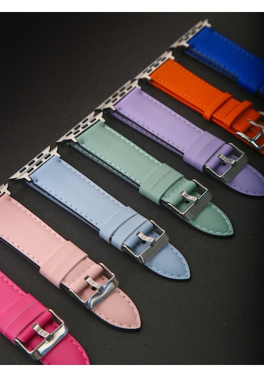 iOS Watch Uyumlu 3 4 5 6 7 8 9 Se 38 40 41mm Kalite Deri Kordon