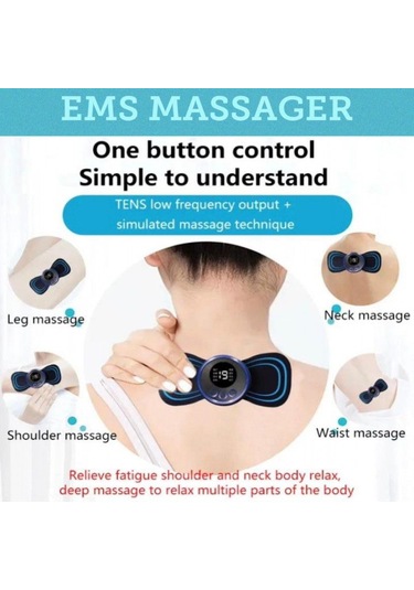 Ems Mini Vücut Masajı, Taşınabilir Masaj, Vücut Sını Hafifletmek İçin Yama Çok Renkli