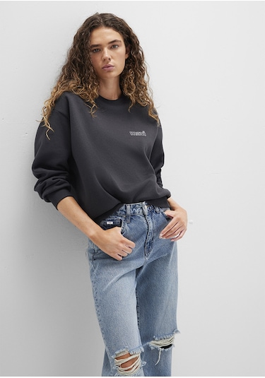 Mavi - Mavi Logo Baskılı Gri Sweatshirt 1611656-82185 Gri