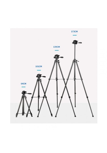 Ht-t04 Alüminyum 173 Cm Tripod Profesyonel Taşınabilir Dslr