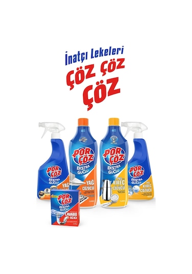 Porçöz Buharlı Ütü Temizleyici 4 x 400 ML