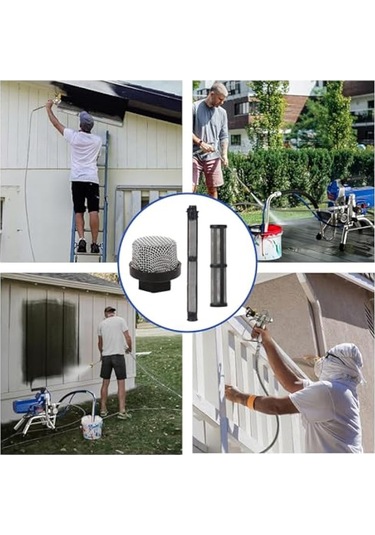 Xurunkeji 246385 287032 246384 Havasız Püskürtücü Filtre Ekran Seti 3, 5 Ve 5'li Paket Emiş Borusu Filtre Ekranı Püskürtücü Pompası İç Çekirdek