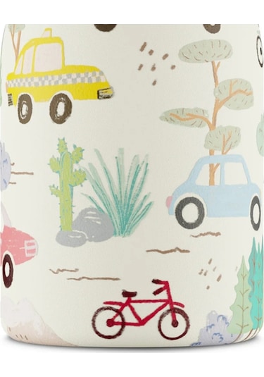 Kids Bottle Adventure Friends Pipetli Paslanmaz Çelik Çocuk Su Matarası 250 Ml Renkli