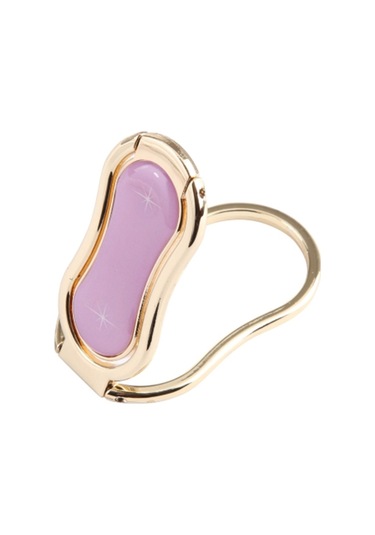 Soulader İphone Uyumlu 16 Serisi İçin Metal Yüzük Tutucu Ve Katlanabilir Telefon Standı - Pembe Renkli Pratik Cep Telefonu Aksesuarı Pembe